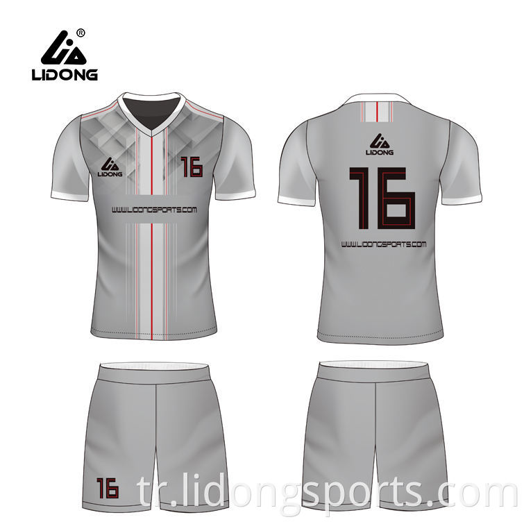 Süper Eylül Çin fabrika ucuz toptan özelleştirilmiş futbol forması futbol takımı futbol üniformaları giymek